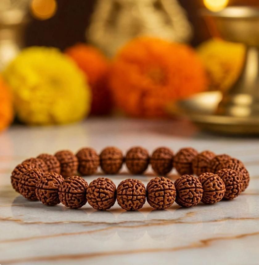 Certified 7 Mukhi Rudraksha Bracelet